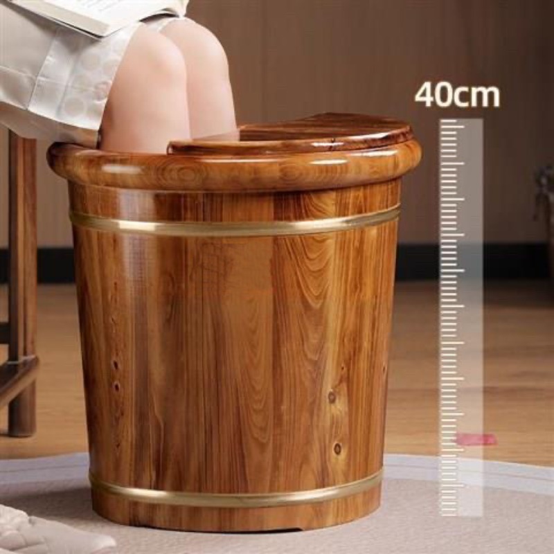 Foot Bath Massager - Houten voetbademmer, massief houten voetbad die