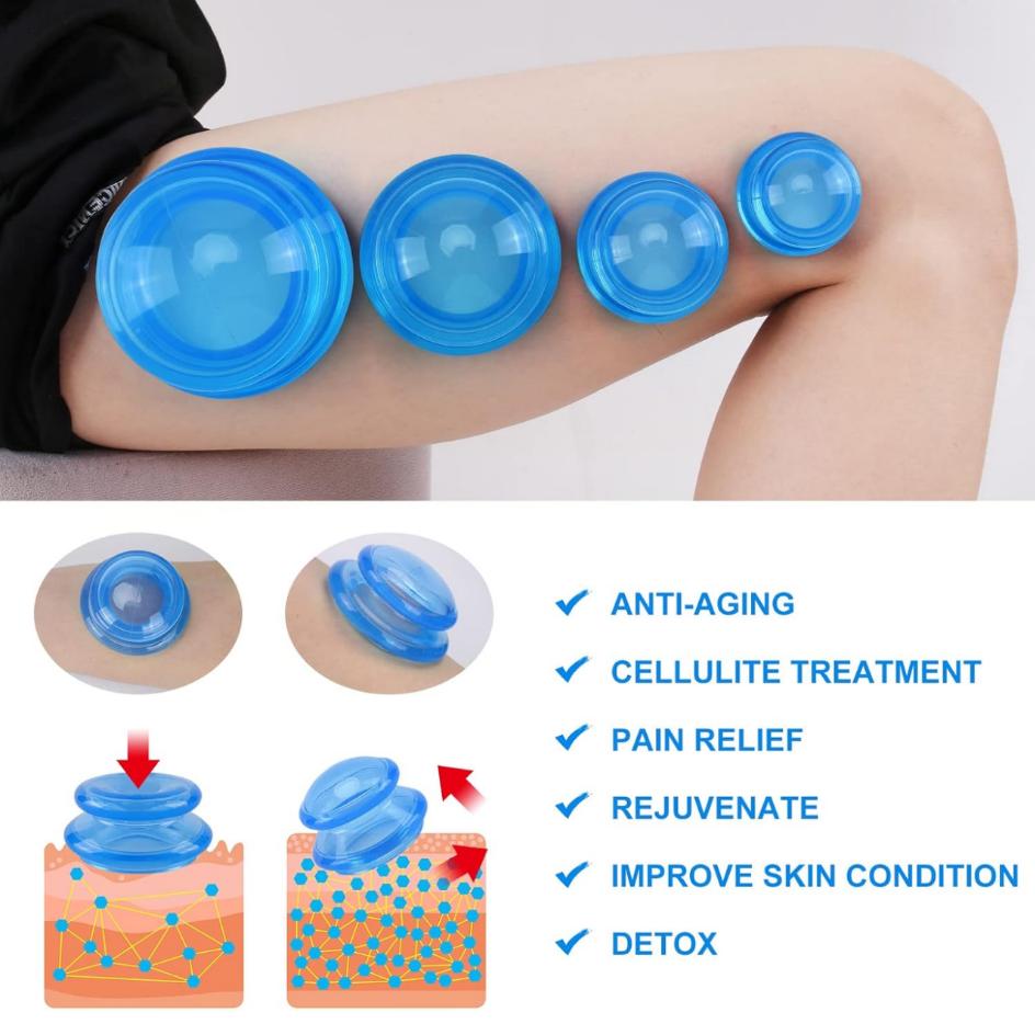 Cupping Therapy Set - 3-delige siliconen massage cupping set, professionele