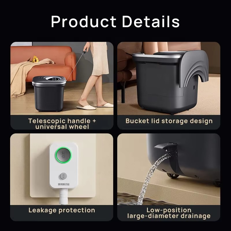 Draagbare elektrische voetmass - Foot Bath Massager recensie en prijs