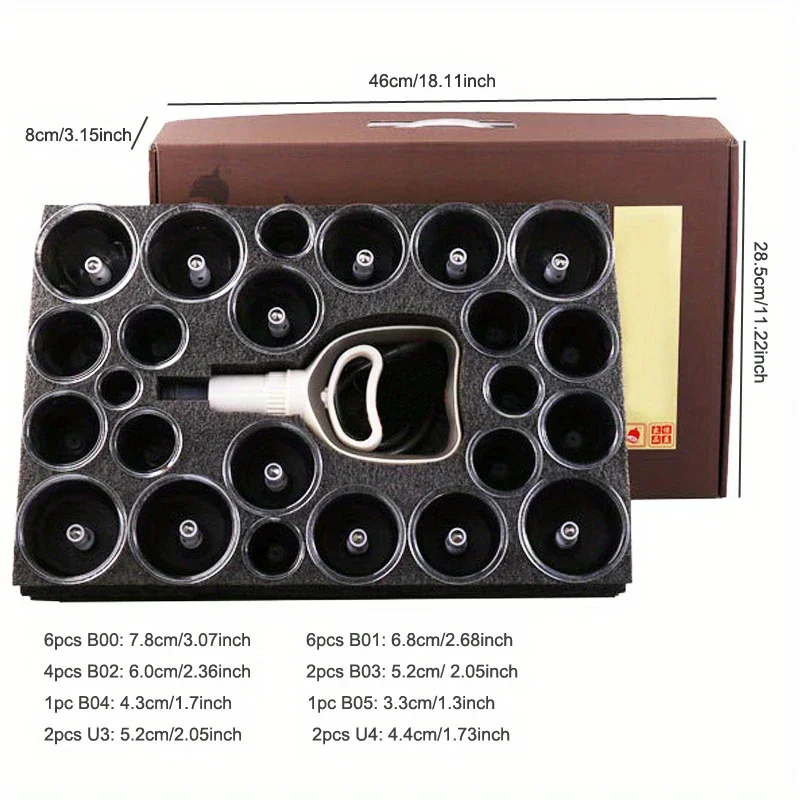 24-Cups Vacuüm Cupping Massage - Cupping Therapy Set recensie en prijs