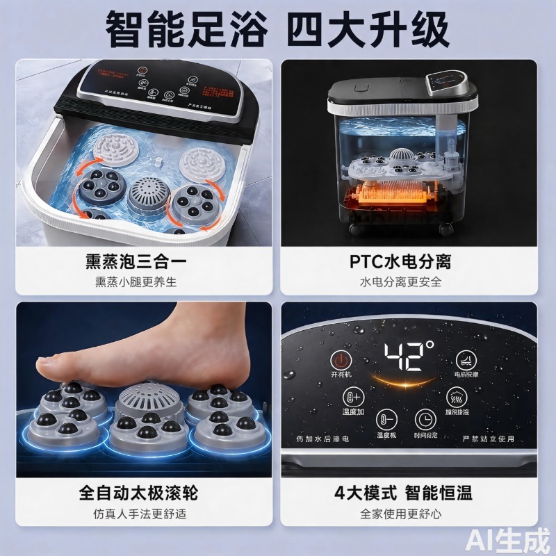 Elektrische voetbademmer, mass - Foot Bath Massager recensie en prijs